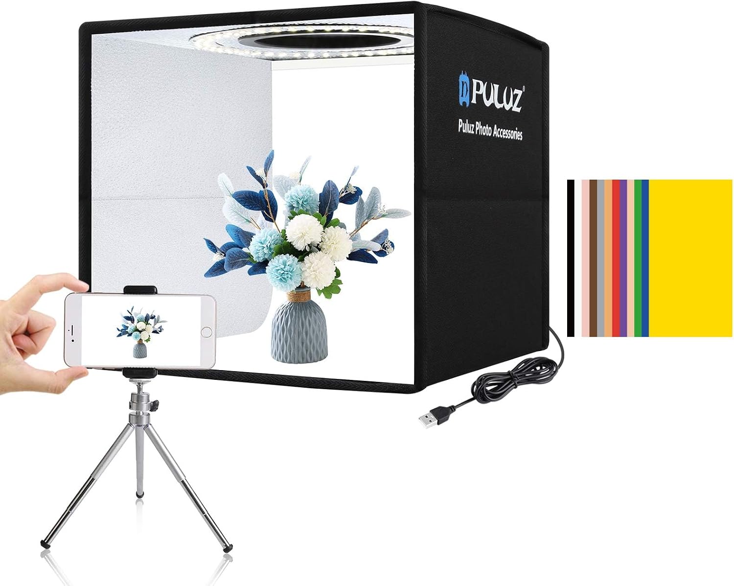 Photography Lighting Kit - Painel de Luz LED RGB com