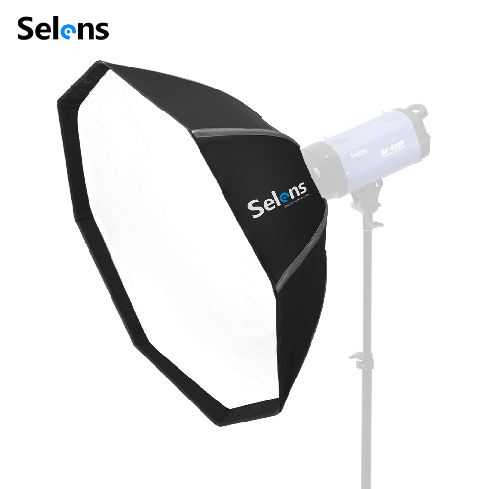 Photography Umbrella Lighting Setup - Softbox Selens 82/105cm com Montagem Bowens,