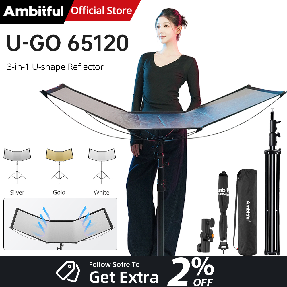 Photography Lighting Types - AMBITFUL 3 em 1 Kit refletor