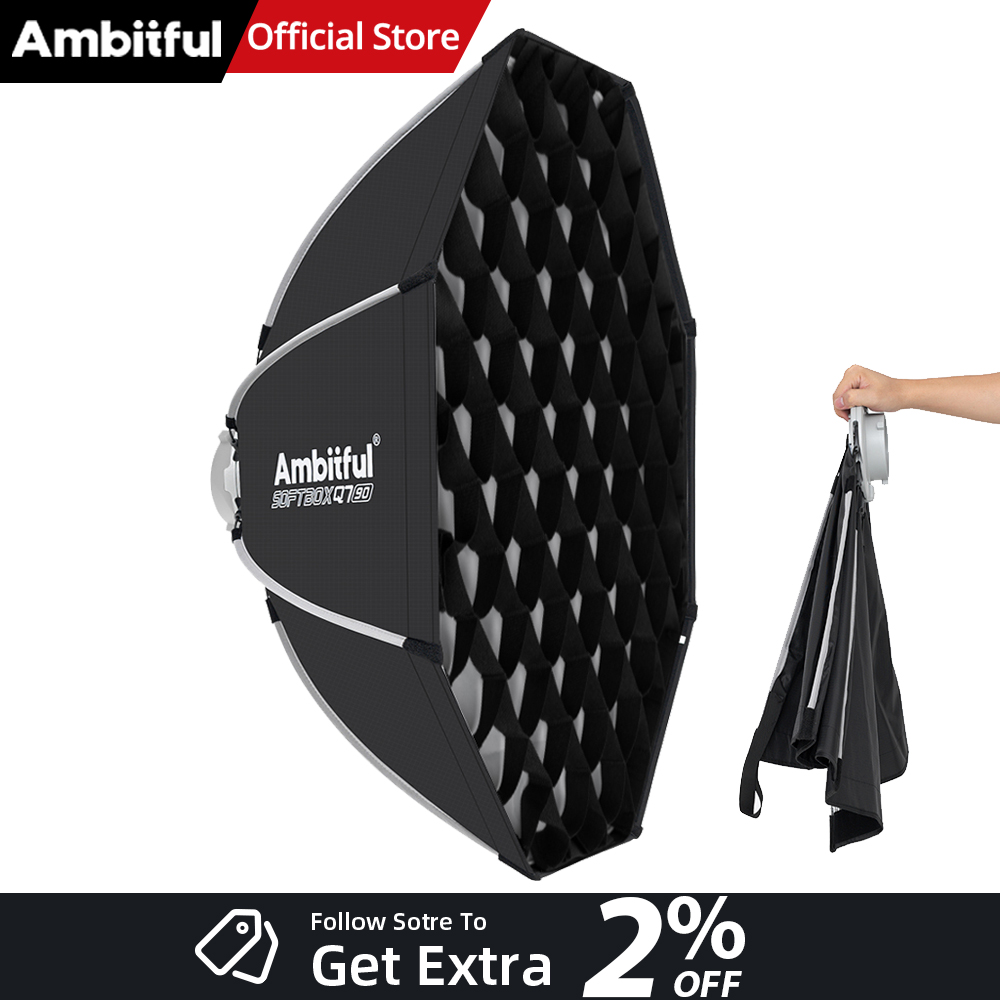 Photography Lighting Setup - AMBITFUL Q7II 55/65/90cm Softbox Octogonal com