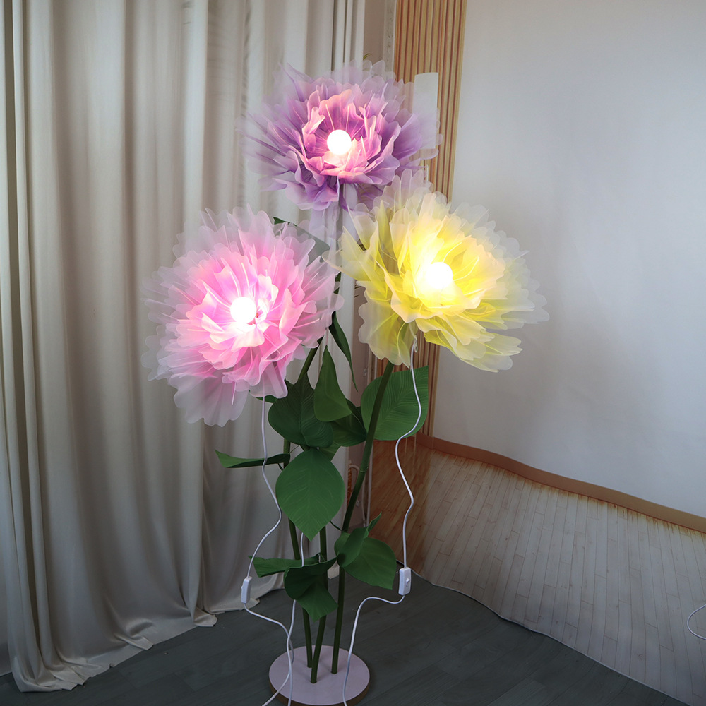 Novas luzes de flores 3d tecid - Photography Lighting Layout avaliação e preço