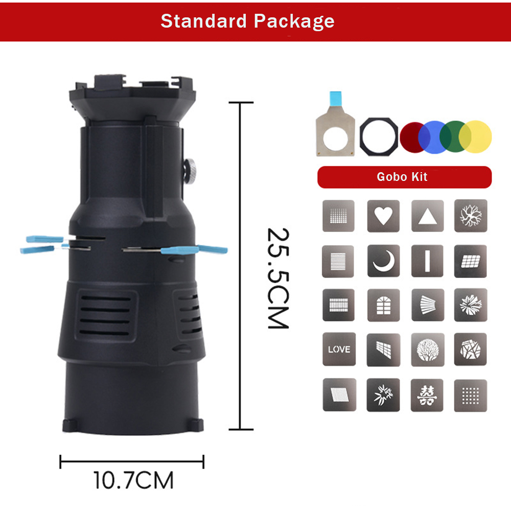 Snoot de Projeção com Montagem - Photography Lighting Gels avaliação e preço