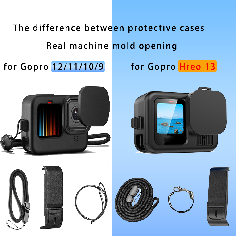 Capa de silicone para gopro he - Gopro Action Camera Hero 13 Black avaliação e preço