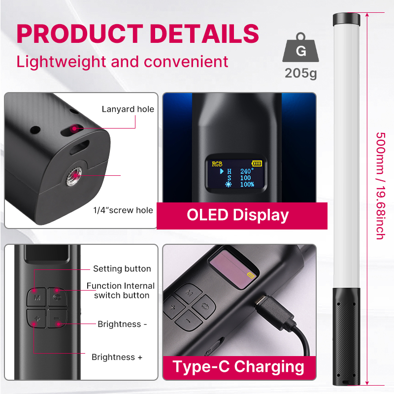 Ulanzi VL119 portátil RGB colo - Photography Lighting Styles avaliação e preço