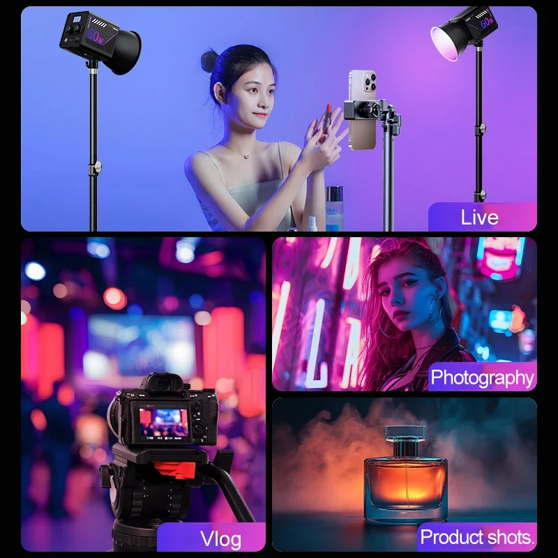 Luz de vídeo RGB portátil LED  - Photography Lighting Styles avaliação e preço