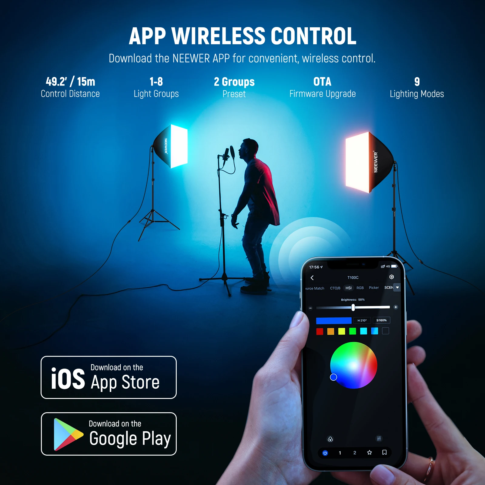 Kit de Iluminação Softbox RGB  - Photography Lighting App avaliação e preço