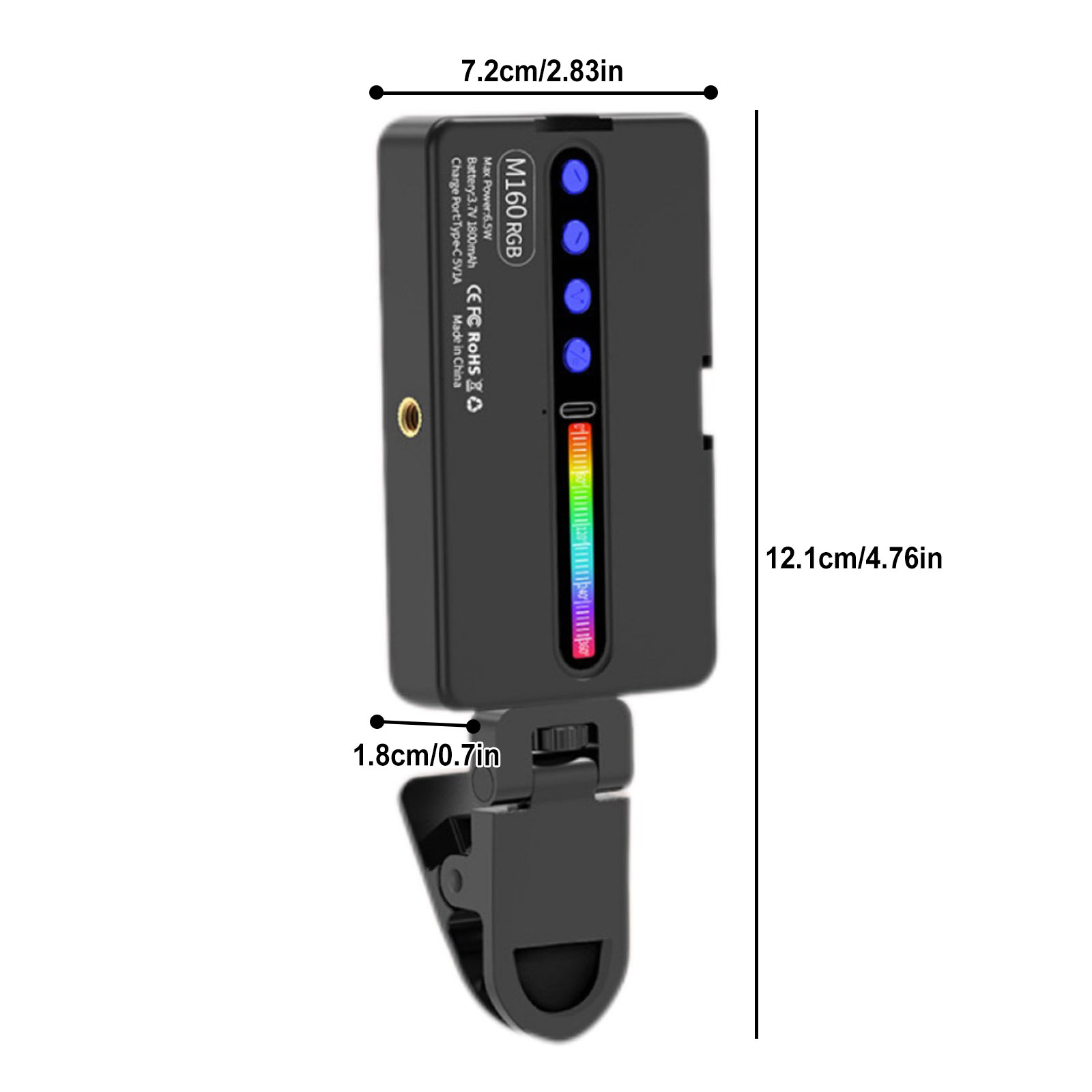Luz de Vídeo LED RGB 6.5W 2700 - Photography Lighting Types avaliação e preço