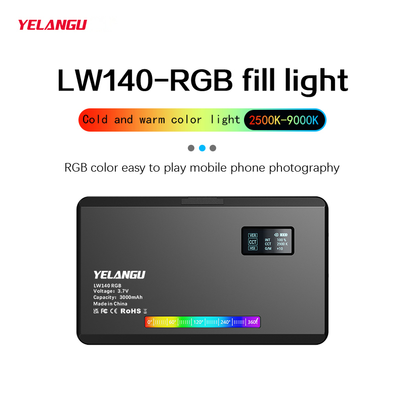 Yelangu rgb led luz de vídeo w - Photography Lighting Styles avaliação e preço