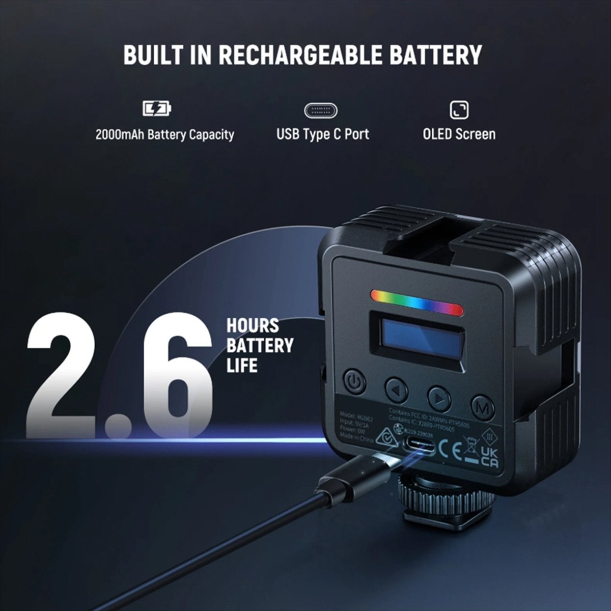 Luz de vídeo rgb magnética sup - Photography Lighting App avaliação e preço