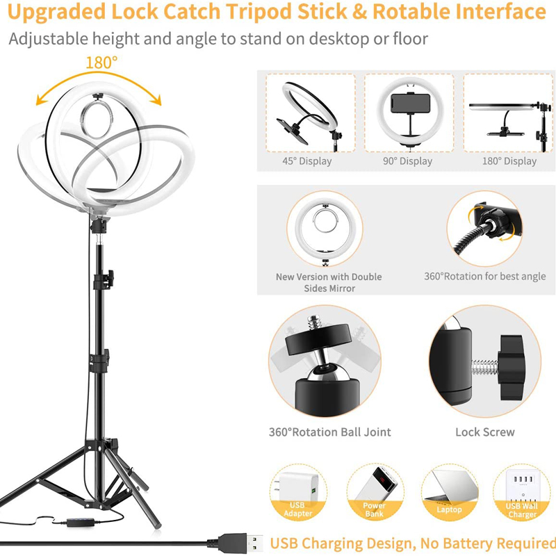 Luz de vídeo 16/26/33cm, anel  - Photography Lighting Tent avaliação e preço