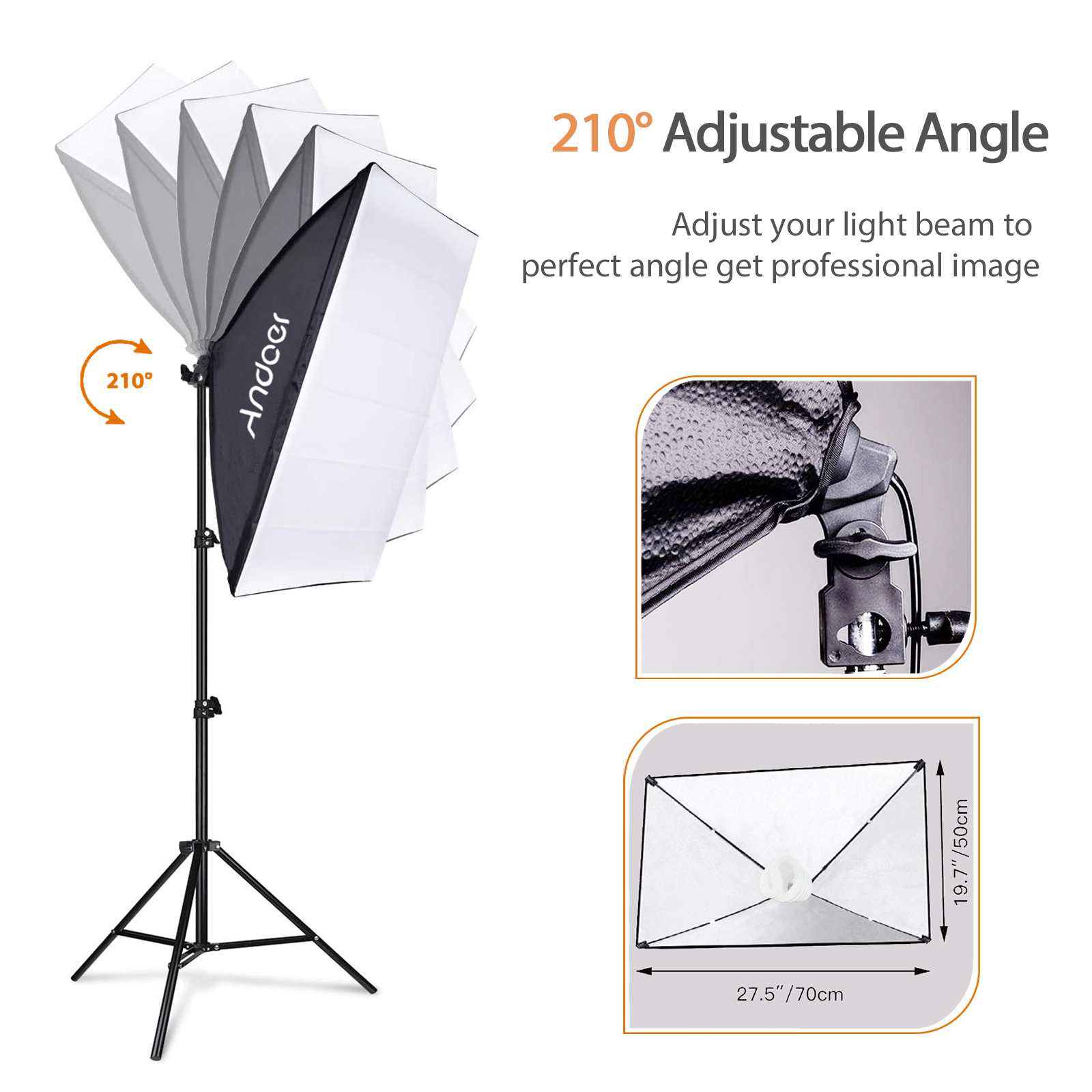 Andoer estúdio fotografia kit  - Photography Lighting Setup avaliação e preço