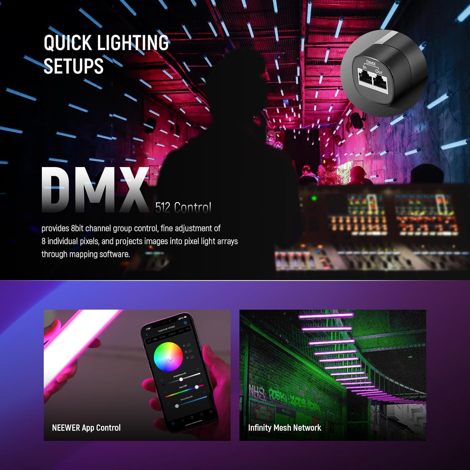 Neewer tl60 rgb tubo de luz, c - Photography Lighting App avaliação e preço