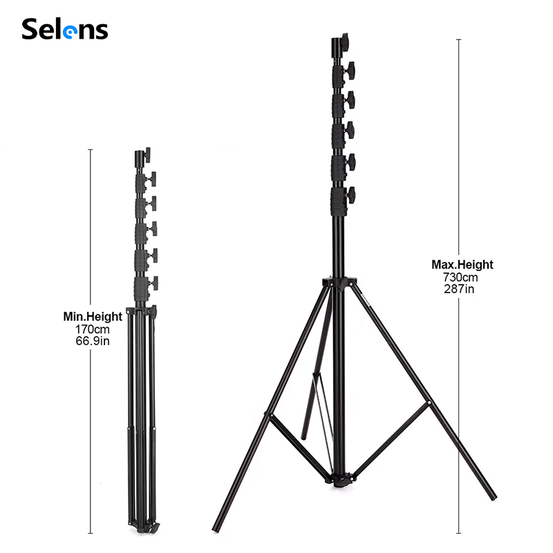 Tripé Selens 7.3m com Amorteci - Photography Lighting Flash avaliação e preço