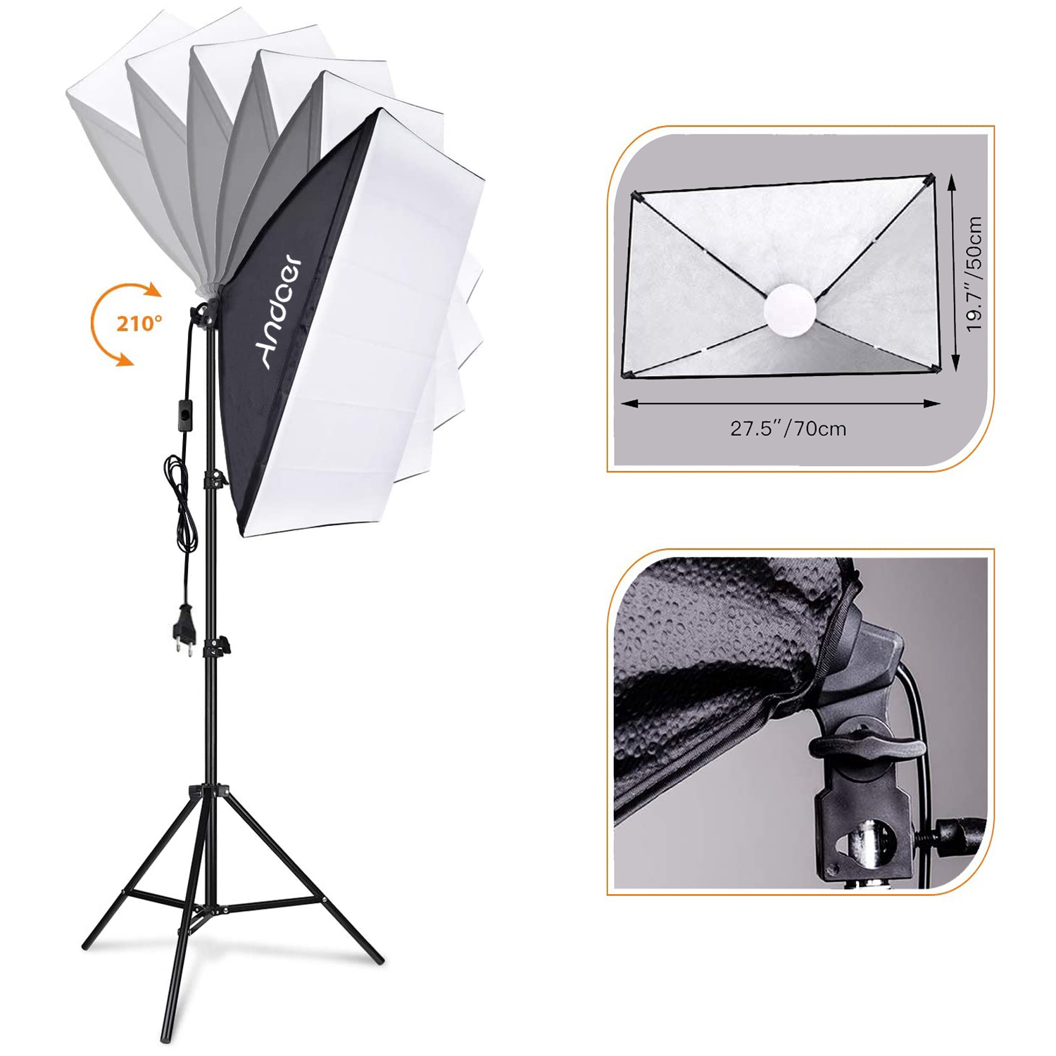 Conjunto de Iluminação Softbox - Photography Lighting Setup avaliação e preço